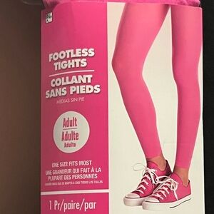 New pink footless tights